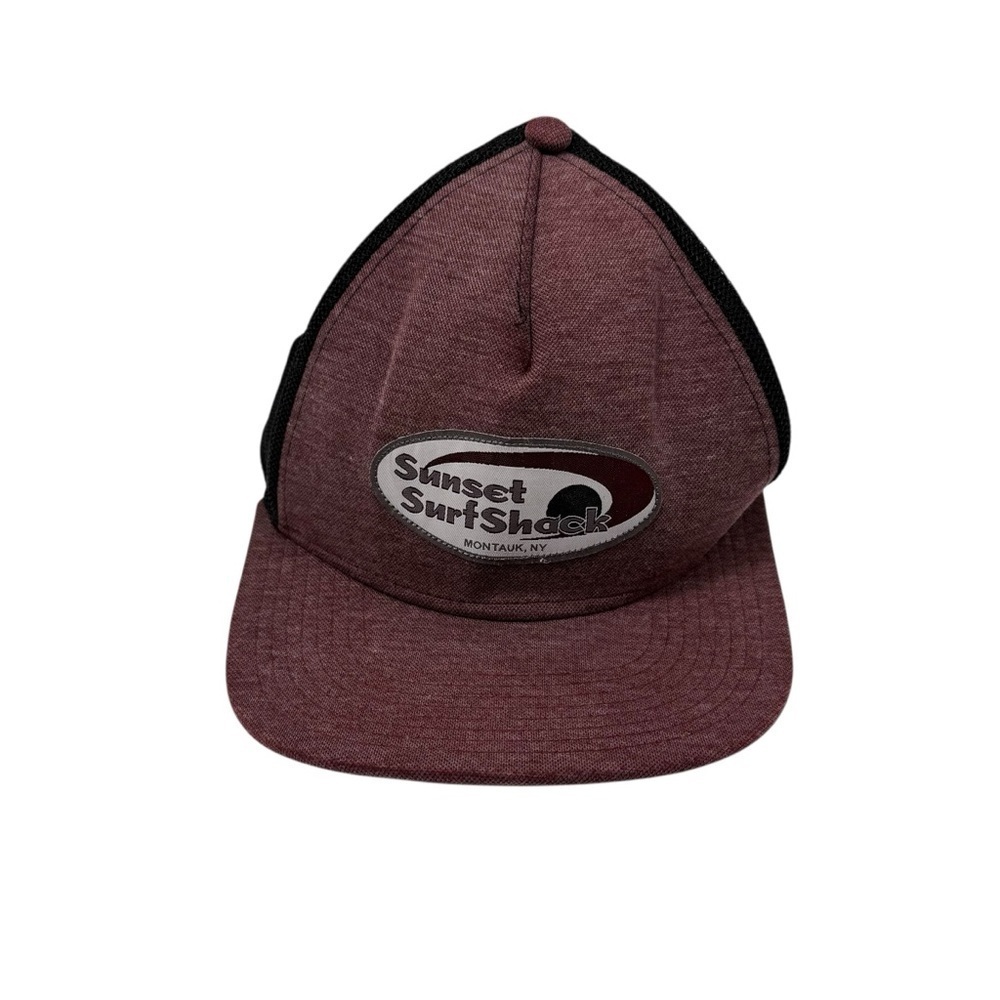 Sunset surf shack Montauk NY baseball hat trucker hat